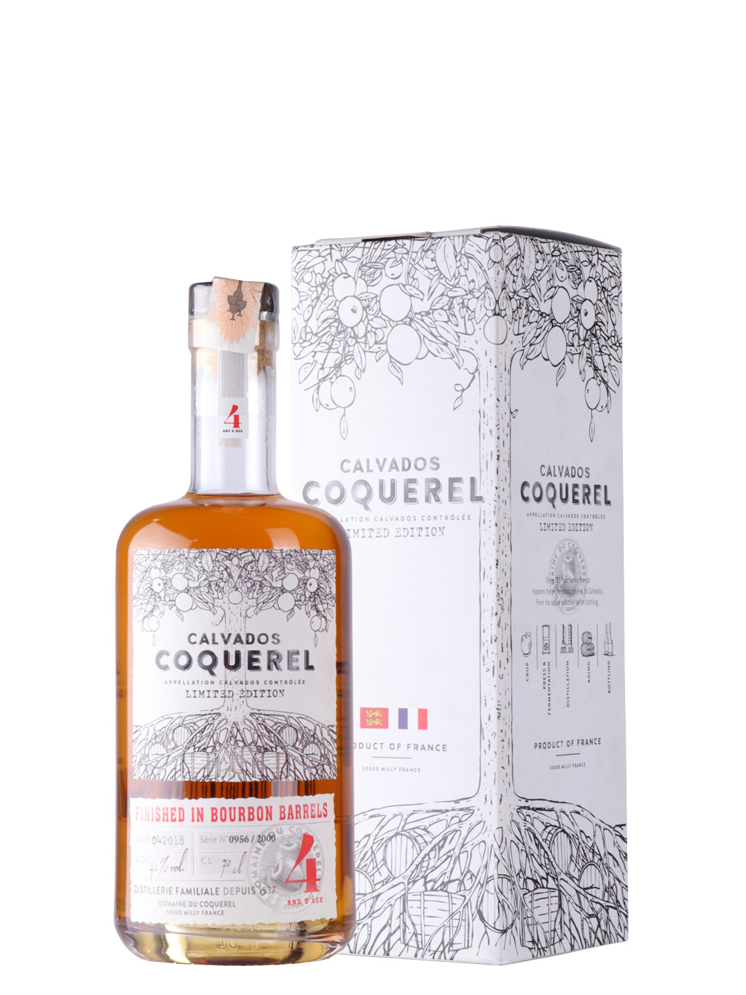 Calvados Coquerel 4YO Finished in Bourbon Barrel 0,7l 