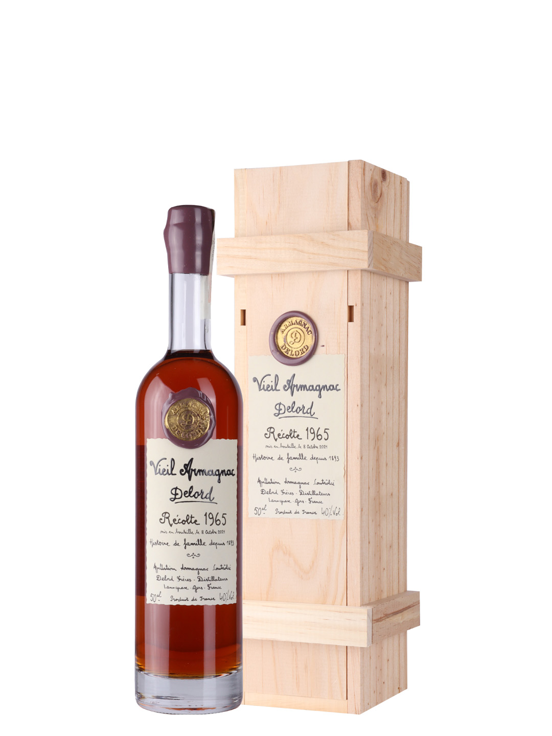 Delord Armagnac Recolte 1965 0,5l 