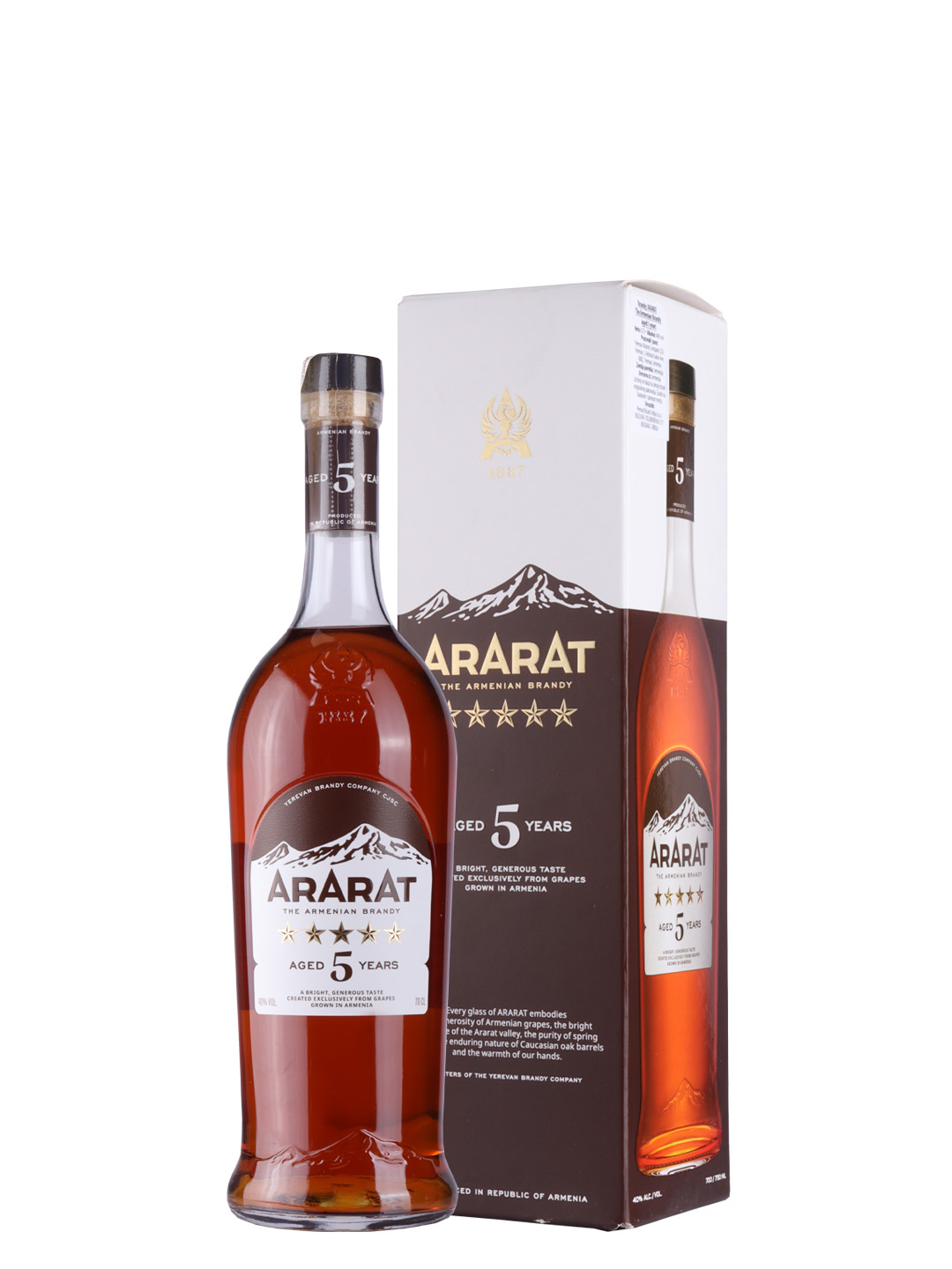 Cognac Ararat 5 YO 0,7l 