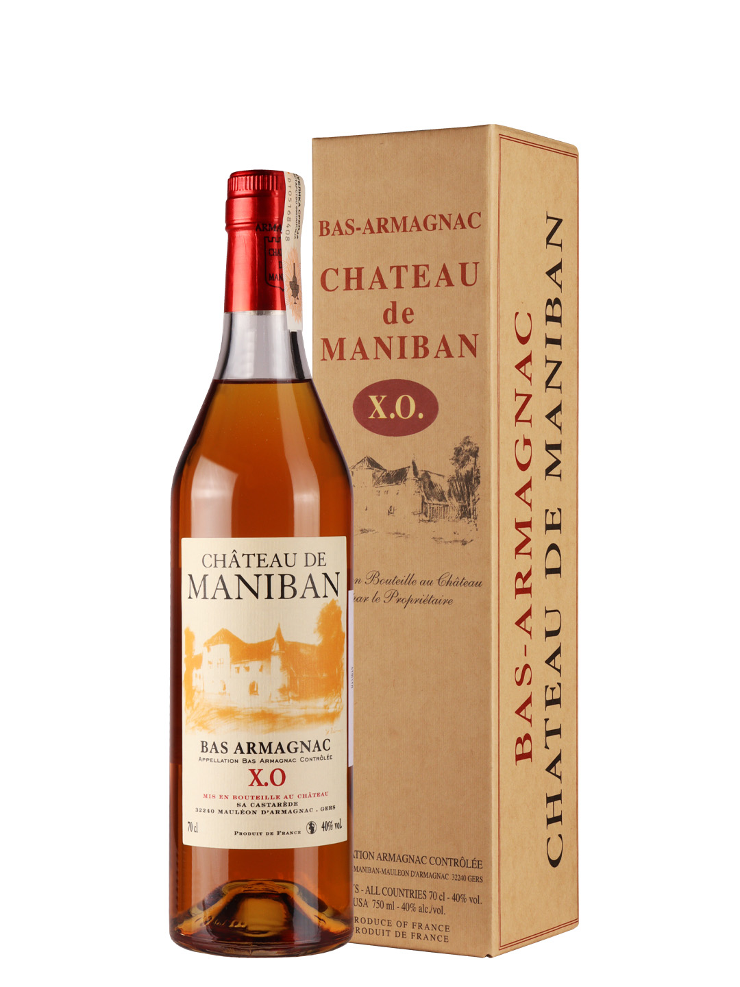 Armagnac Chateau Maniban XO Gift box 