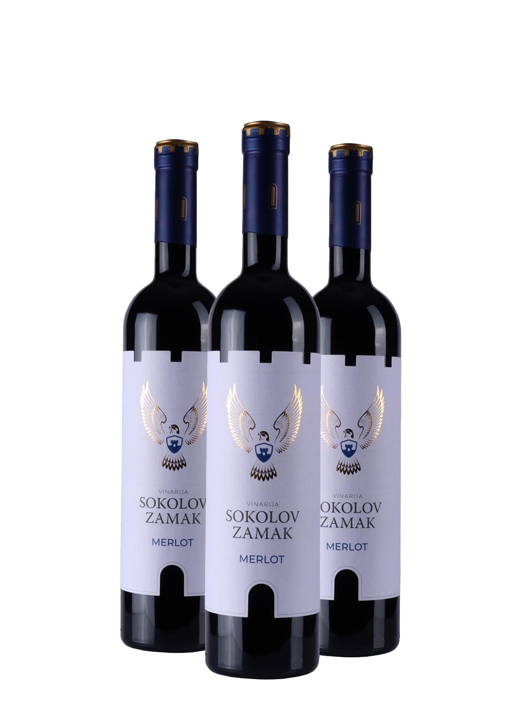 AKCIJA 2+1 Sokolov Zamak Merlot 