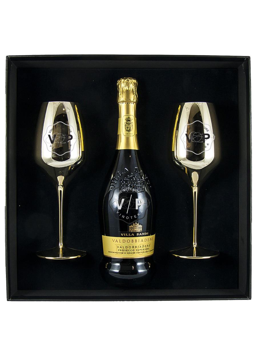 Villa Sandi Valdobbiadene Prosecco Superiore Gift + Caše 