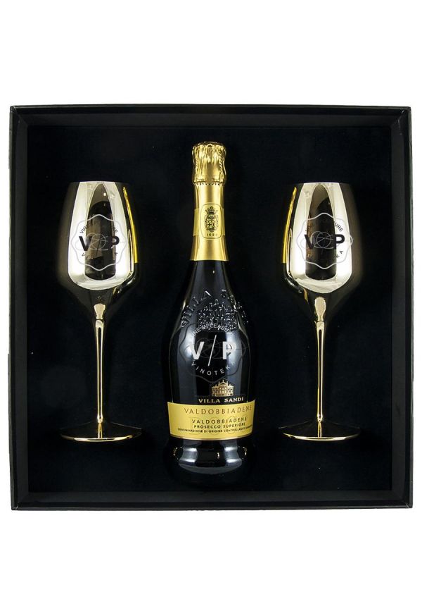 Villa Sandi Valdobbiadene Prosecco Superiore Gift + Caše 